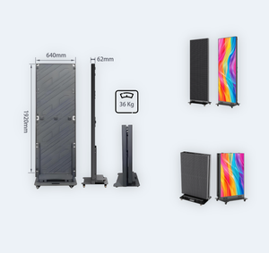 Pantalla LED Plegable de Doble Cara para Publicidad, Cartel Digital P1.5 P1.8 P2.5 GOB Totem, Cartel LED Plegable, Pantalla LED - Product Image 4