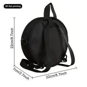 Borsa a Tracolla Casual con Stampa Cartoon Coccinella e Chiusura a Cerniera per Donne, Regalo Ideale, Borsa a Tracolla Piatta 2D per Uso Quotidiano - Product Image 2