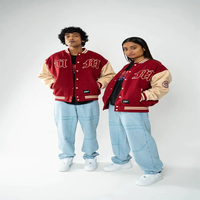 Broderie Chenille Patches Varsity Bomber Letterman College Plus Size baseball varsity Jackets