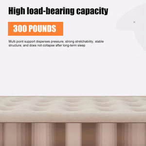 Taşınabilir dış mekan mobilyası tek boyutu şişme yatak PVC akın su geçirmez hava yatağı kamp seyahat - Product Image 4