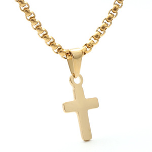 <b>Cross</b> Pendant Necklace Stainless Steel Unisex Gift Jewelry - Product Image 1