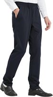 Celana Pria Pinggang Elastis Bahan Polyester 100% dengan Kancing Magnet, Model High Stretch Expandable Waist untuk Lansia dan Manula