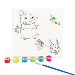 الطلاء بالأرقام للبالغين المبتدئين الأطفال ديي عيد الميلاد سانتا كلوز النفط على قماش الرسم الطلاء - Product Image 4