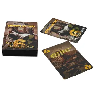 Bayaya 사용자 정의 인쇄 다른 패턴 디자인 포커 카드 전쟁 이야기 테마 카드 놀이