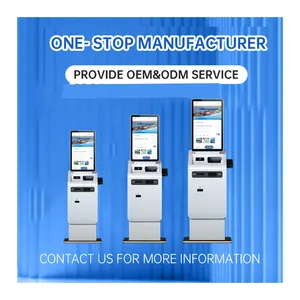Custom Kiosk Manufacturers 43 Inch Free Standing Ordering Payment Kiosk Machine For Supermarket