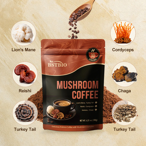 BSTBIO Paquetes de Empaque OEM, Mezcla de 6 Tipos de Hongos, Sabor Ganoderma Chaga, Café Instantáneo de Hongos - Product Image 3