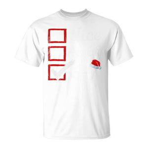 6 7 Meme T-shirt natalizia Tri-Blend bianca con design natalizio - Product Image 1