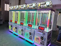 Máquina de Juego Arcade 7Seconds Coin Operated Stop Time con Garantía de 1 Año, en Inglés, con Premios de Juguetes de Metal y Peluche