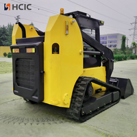 Mini-chargeuse hydraulique HRC500 avec moteur à essence, boîte de vitesses, pompe, garantie d'un an