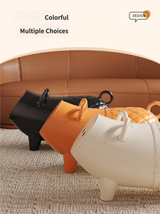 Mobiletto Contenitore Moderno in Plastica per la Casa, Tavolino <span class=keywords><strong>da</strong></span> Caffè con Design a Maialino Carino per Bambini - Product Image 5