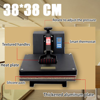 Presse à chaud 38 x 38 cm pour les petites entreprises, machine de sublimation pour t-shirts et tissus, facile à utiliser, transfert thermique