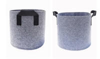 3 gallons pour terrasse jardin champignon/légume/fleur/plante biodégradable noir aération nylon tissu non tissé fibre végétale durable