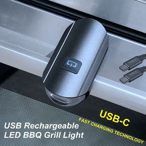 Новый алюминиевый USB-C барбекю гриль ручка свет перезаряжаемый супер яркий светодиодный фонарик для барбекю для наружного гриля, кемпинга, туризма - Product Image 2