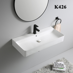 <span class=keywords><strong>Lavabo</strong></span> da Parete in Ceramica per Alta Temperatura, Lavandino Rettangolare di Grandi <span class=keywords><strong>Dimensioni</strong></span> per <span class=keywords><strong>Bagno</strong></span> - Product Image 3