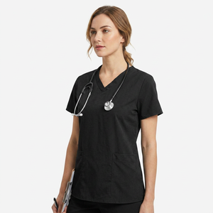 Nouveaux ensembles de blouses médicales unisexes élégants et antibactériens en polyester/coton tissé, personnalisables, à manches courtes, pour usage hospitalier - Product Image 4