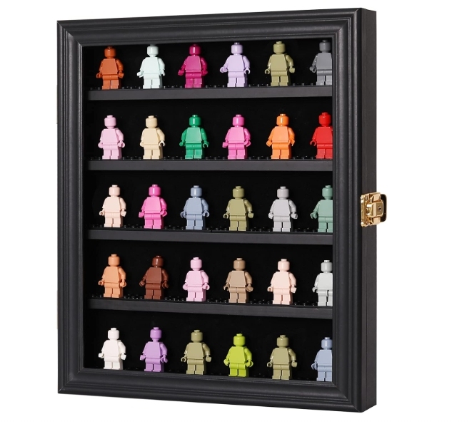 Vitrine De Collection – Mallette 23,5x33x41 Cm – 5 Plateaux Métalliques Magnétiques – Poignée – Pour Figurines, Pop, Warhammer