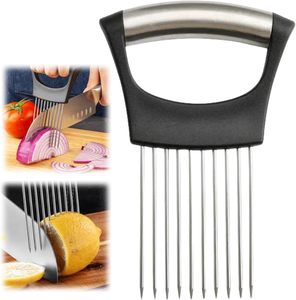 Soporte de Acero Inoxidable para Cortar Cebollas, Cortador de Cebollas para Rebanar Cebollas, Tomates y Aguacates - Product Image 1