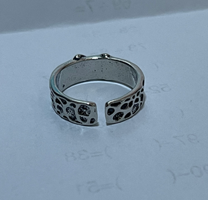 Europe Amérique Hommes Femmes Trendy Open Ring Double Colors Vintage Retro Silver Unknown Handmade Hot Niche Personality Featuring - Product Image 2