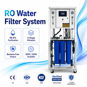เครื่องกรองน้ำระบบ Reverse Osmosis สำหรับเชิงพาณิชย์ ขนาด 250 ลิตรต่อชั่วโมง 500 ลิตรต่อชั่วโมง 1000 ลิตรต่อชั่วโมง เครื่องทำน้ำบริสุทธิ์ - Product Image 1