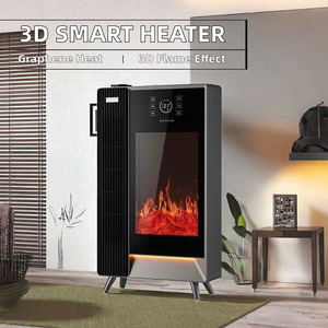 Calentador de chimenea inteligente con humidificador de vapor atomizado de llama simulada 3D Control remoto de voz para el hogar para coches Hogares Garajes - Product Image 2