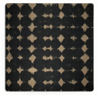 Tapis de jeu de mahjong à imprimé floral léopard tropical et flamant rose, tapis de table carré