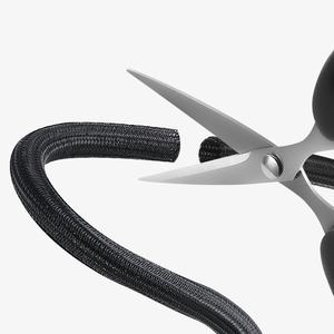 Gaine de câble tressée en nylon, gaine de protection pour câbles de bureau, PC, TV, protège-câbles, enveloppe de câbles, 2M - Product Image 5