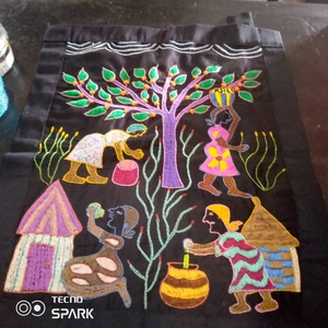 Cesta de Bambú Tejida Estilo Art Deco Africano, Organizador Multiusos para Hogar, Hotel y Restaurante, Venta al Por Mayor - Product Image 6