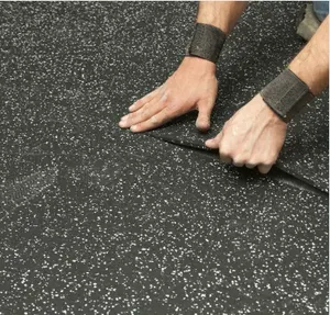 15 20mm Gym Rubber Floor Mat EPDM Dustproof And Silent Rubber Mat