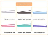 Règle de tri de mahjong américaine transparente de 18 pouces, 2-en-1, avec poussoir, pratique pour l'agencement des tuiles de mahjong sur table