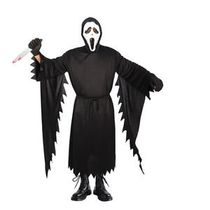 Costume de Robe <span class=keywords><strong>d</strong></span>'<span class=keywords><strong>horreur</strong></span> Halloween tunique à capuche Rob fournitures de fête pour enfants Costumes <span class=keywords><strong>d</strong></span>'halloween cape à capuche cape de Cosplay - Product Image 3