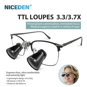 Loupe dentaire TTL ultra-légère NICEDEN 3,3x/3,7x avec distance pupillaire personnalisable (veuillez contacter le service client) - Product Image 4