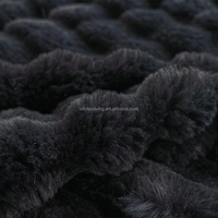 Couverture en fausse fourrure douillette pour canapé, couverture en peluche rayée confortable et chaude pour canapé, chambre à coucher, salon, 50 * 60 pouces