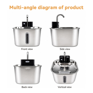 <span class=keywords><strong>Fontaine</strong></span> à <span class=keywords><strong>eau</strong></span> automatique intelligente pour chien, système de filtration en 4 étapes, purifie et adoucit l'<span class=keywords><strong>eau</strong></span>, fonctionnement ultra silencieux, distributeur à détection d'approche pour animaux de compagnie - Product Image 4