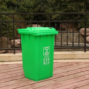 Poubelle extérieure en plastique épaissi de 100 L pour véhicules d'assainissement, type tri sélectif, fabricant grossiste - Product Image 2