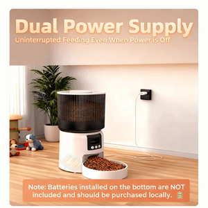 Distributeur automatique de nourriture pour animaux de compagnie 4L intelligent et moderne en plastique avec caméra HD 2K, contrôle à distance via l'application Tuya, double alimentation, étanche, pour chats et chiens - Product Image 6