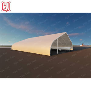 Carpa Curva Impermeable para Exteriores, Pequeña, Blanca, Tipo Hangar para Aviones - Product Image 1