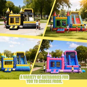 Bouncy Nhảy Nhà Với Slide Bên Cho Thuê Combo Thương Mại Inflatable Bouncer Inflatable Thư Bị Trả Lại Lâu Đài Cho Trẻ Em - Product Image 4