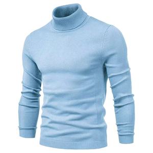 Pull à <span class=keywords><strong>col</strong></span> <span class=keywords><strong>roulé</strong></span> pour <span class=keywords><strong>homme</strong></span> YZ, nouveau style, couleur unie, hiver - 100% laine, fabrication directe en usine, personnalisation possible - Product Image 2