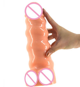 10 ''Spielzeug Sex Adult Realistisch Dicker Dildo FAAK Dong Hot Sale Sex Shop Erotisches Spielzeug Gerippter <span class=keywords><strong>Anal</strong></span> Plug Riesiger Dildo - Product Image 2