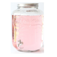 1gallon 4L 1L 2L 3L 5L 8L cruches transparentes poignée grand volume maison vin verre stockage liquide bouteille avec bouchon hermétique à vis