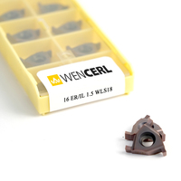 WENCERL PVD Coated CNC Lathe Machine Cutting Tools 16ER 16IR ISO 22ER 22IR CNC Thread Carbide Turning Insert