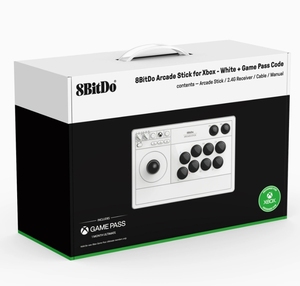Original 8BitDo Arcade Stick for White 81JA01D 2.4G Wireless <b>Wired</b> Joystick <b>Controller</b> Series One PC 81JA01D/81JA02D Game Contro - Product Image 4