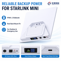 Batterie externe Starlink Mini 99Wh 27500mAh, sortie 65W DC + 45W USB-C PD, batterie portable étanche IP65 pour le camping en plein air, les camping-cars