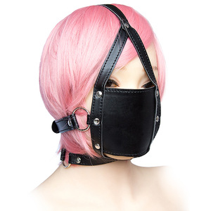 Tête en cuir bondage bouche couvert sm harnais bondage souple pu bouche balle gags sex toy pour femmes hommes - Product Image 6