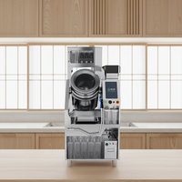 Robot de cuisine intelligent AI, construction en acier inoxydable, écran tactile numérique, mode d'économie d'énergie pour la préparation automatique des aliments