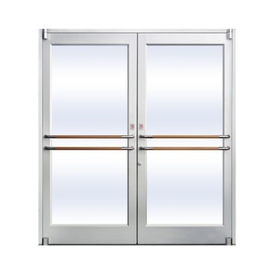 KFC <span class=keywords><strong>Prix</strong></span> d'usine <span class=keywords><strong>Porte</strong></span> de sécurité moderne en alliage d'aluminium Finition en acier inoxydable étanche pour les chaînes de magasins et les centres commerciaux - Product Image 5