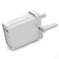 Adaptateur de charge rapide 45W GaN Ultra UK rétractable avec PD USB-C et QC USB-A 2 ports pour iPhone Samsung Android