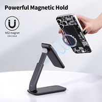 2025 nouveau support de téléphone portable magnétique puissant support de téléphone de bureau réglable Flexible pour iPhone iPad Switch et téléphone Samsung
