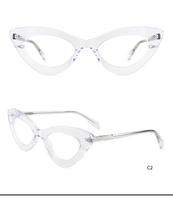 Gafas de Sol de Ojo de Gato con Marco Pequeño para Mujer, Diseño Delicado y Moderno de Estilo Europeo Americano, Monturas Modernas, Gafas Ópticas