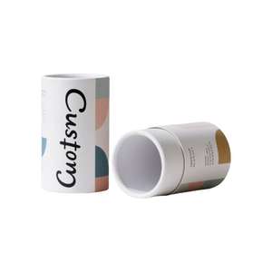 Emballage de parfum cosmétique personnalisé en tube de papier cylindrique avec logo en feuille d'or de luxe, 50 ml, 100 ml, avec insert en EVA - Product Image 1